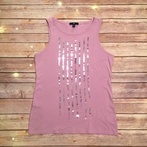 Gap Lavender Tank w/Sequins